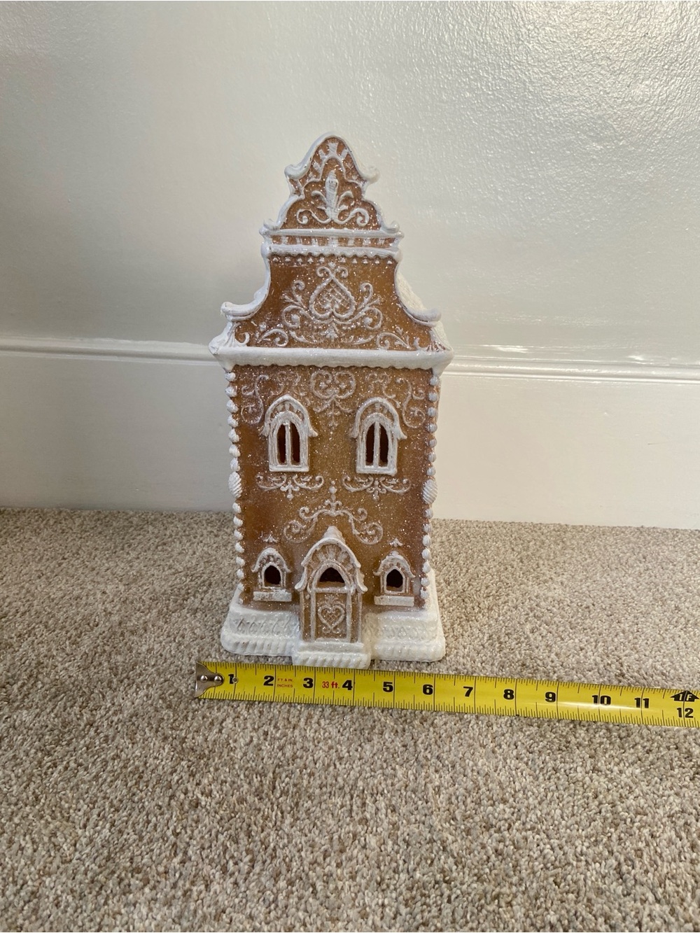 RAZ Imports Lighted LED Gingerbread House Townhouse Christmas Village - Picture 14 of 15